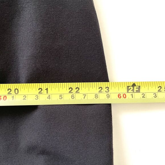 Lafayette 148 New York Cropped Tapered Black Pants Side Elastic Waist - Picture 10 of 15